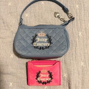 Juicy Couture wristlet and wallet lot of 2 new